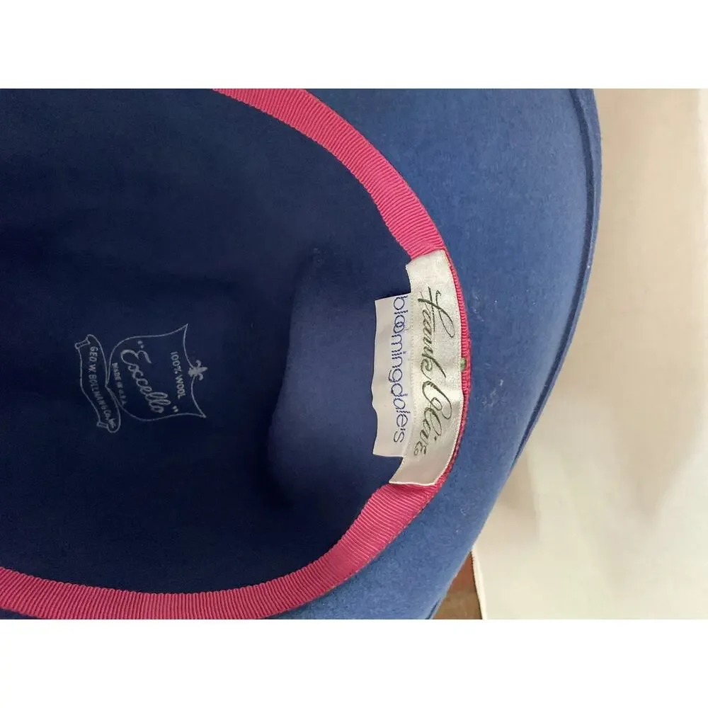 Geo. W. Bollman & Co. - Excello - All Wool Vintage Fedora - Bloomingdale’s- Blue - Picture 10 of 12